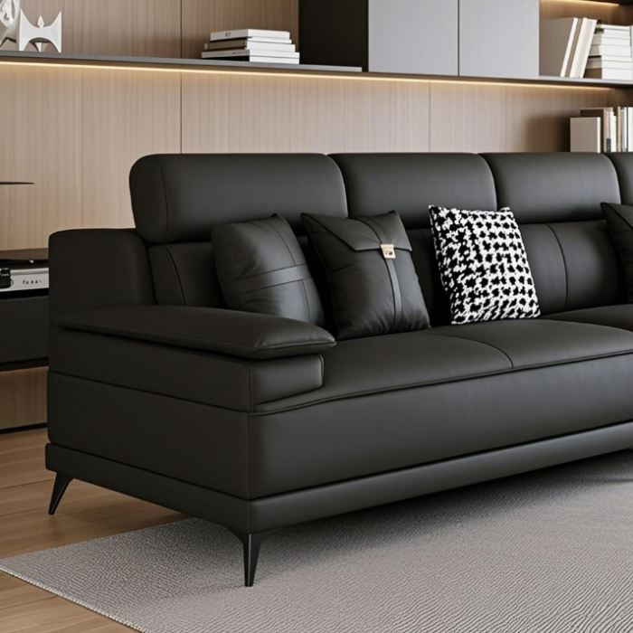 Hot Sale Good Quality Black Couch